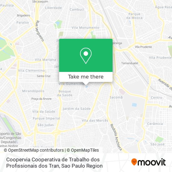 Coopervia Cooperativa de Trabalho dos Profissionais dos Tran map