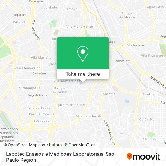 Labotec Ensaios e Medicoes Laboratoriais map