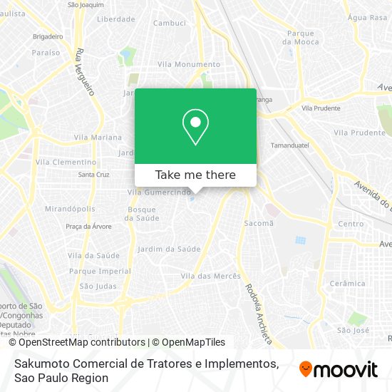 Sakumoto Comercial de Tratores e Implementos map