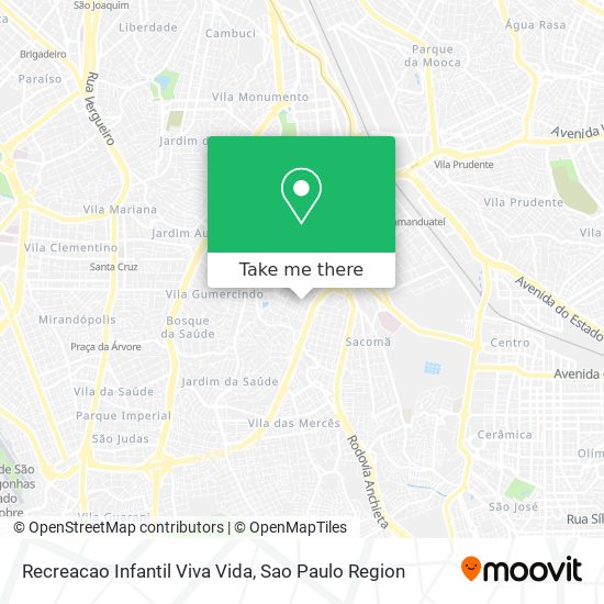 Mapa Recreacao Infantil Viva Vida