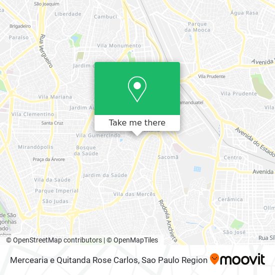 Mapa Mercearia e Quitanda Rose Carlos