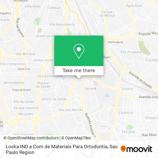 Loska IND e Com de Materiais Para Ortodontia map