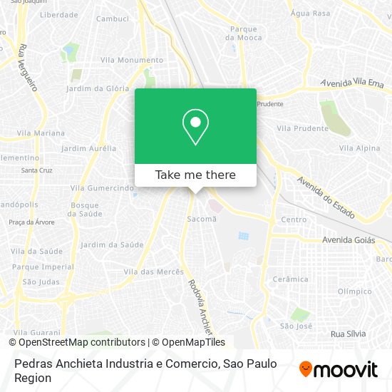 Pedras Anchieta Industria e Comercio map