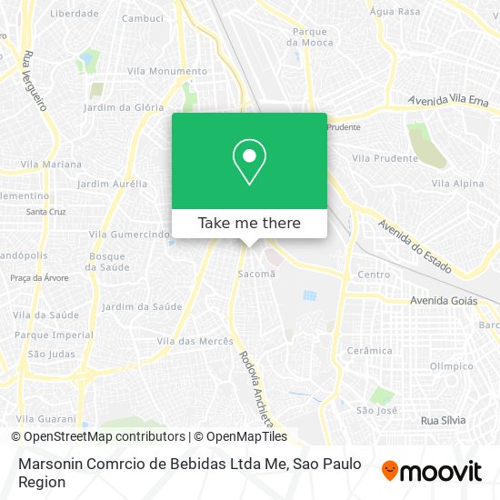 Marsonin Comrcio de Bebidas Ltda Me map