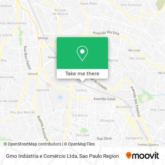 Gmo Indústria e Comércio Ltda map