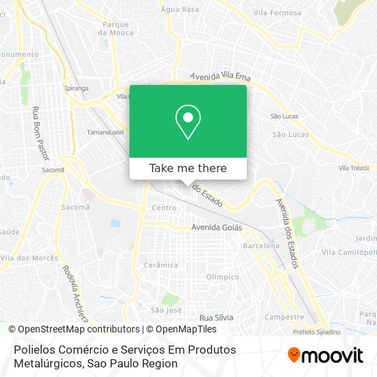 Polielos Comércio e Serviços Em Produtos Metalúrgicos map