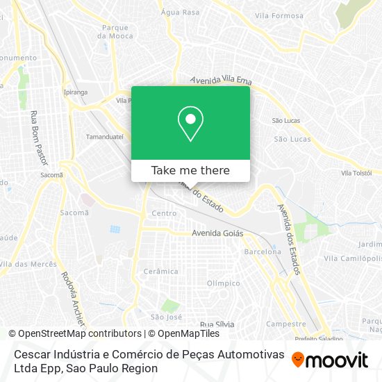 Mapa Cescar Indústria e Comércio de Peças Automotivas Ltda Epp