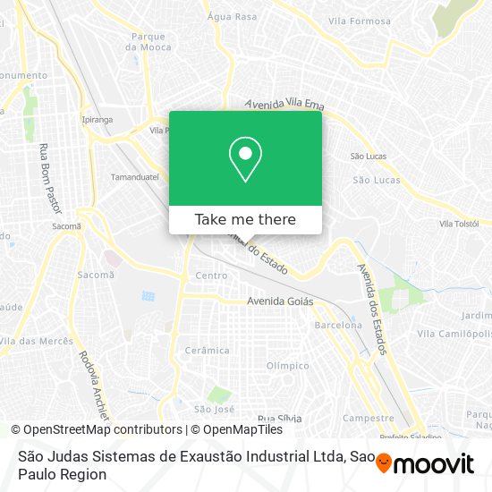 Mapa São Judas Sistemas de Exaustão Industrial Ltda