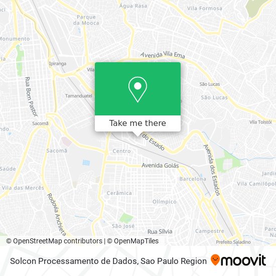 Solcon Processamento de Dados map