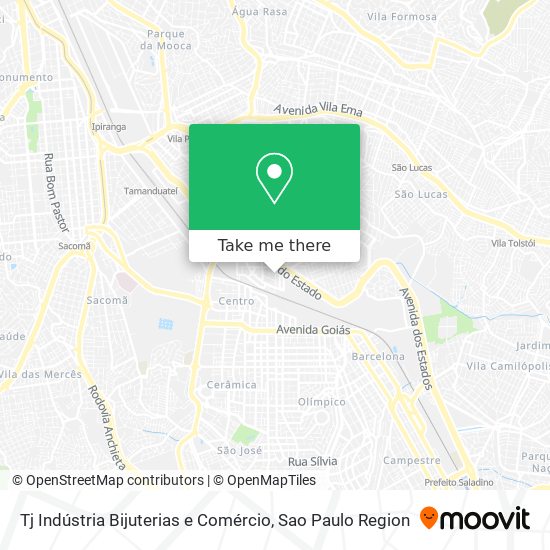 Tj Indústria Bijuterias e Comércio map