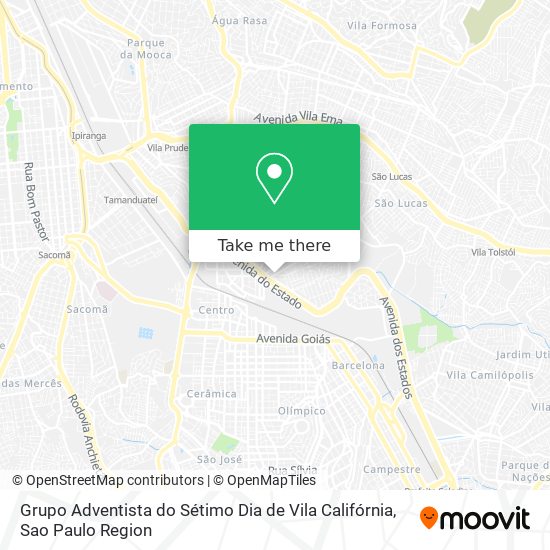 Grupo Adventista do Sétimo Dia de Vila Califórnia map