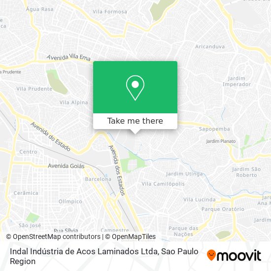 Indal Indústria de Acos Laminados Ltda map