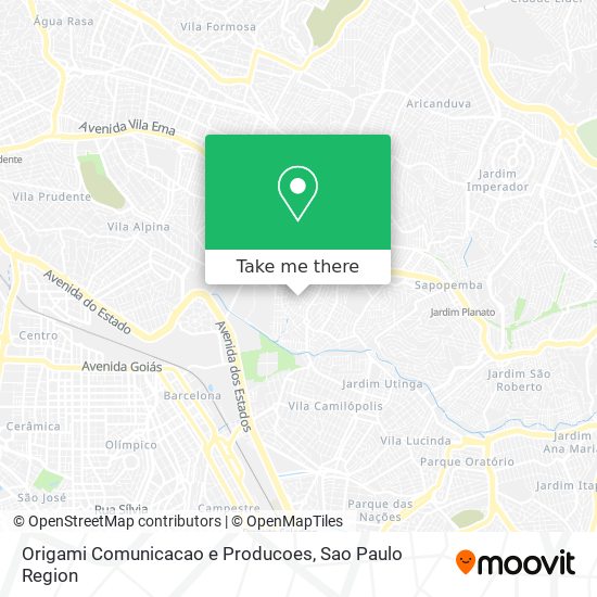 Mapa Origami Comunicacao e Producoes