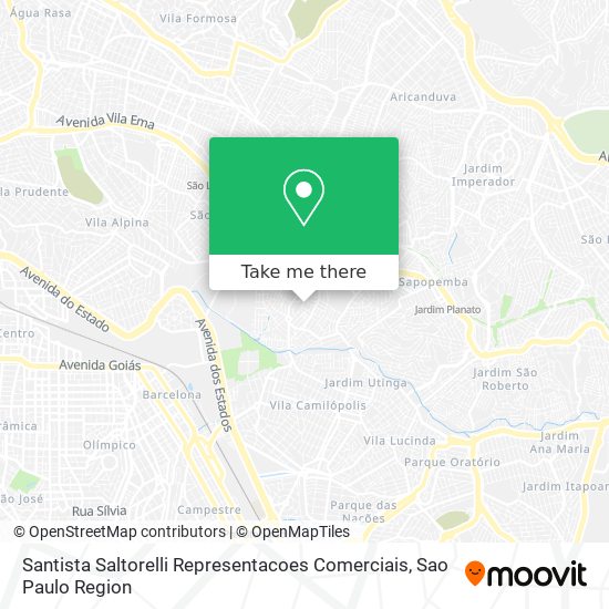 Mapa Santista Saltorelli Representacoes Comerciais
