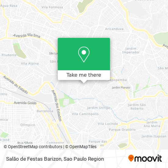 Salão de Festas Barizon map