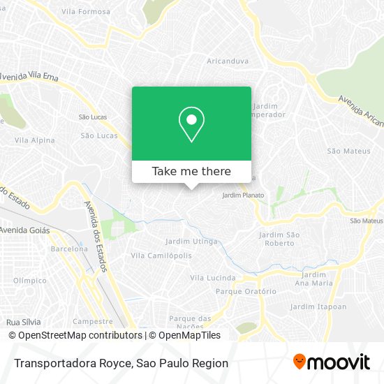 Transportadora Royce map