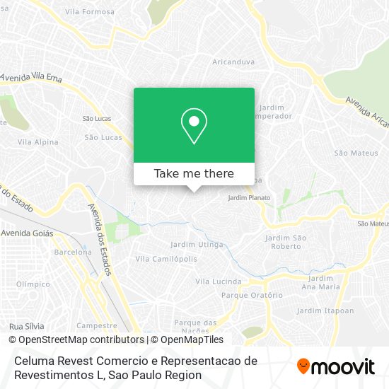 Mapa Celuma Revest Comercio e Representacao de Revestimentos L