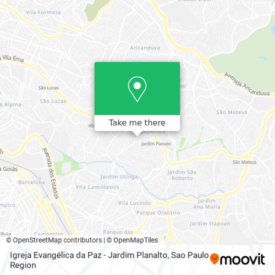 Igreja Evangélica da Paz - Jardim Planalto map