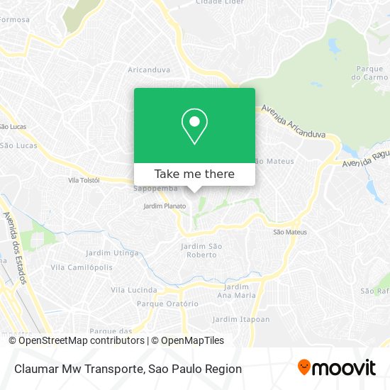 Claumar Mw Transporte map