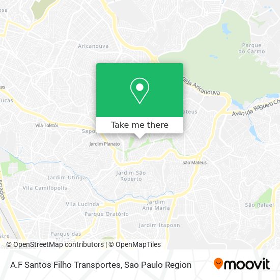 Mapa A.F Santos Filho Transportes