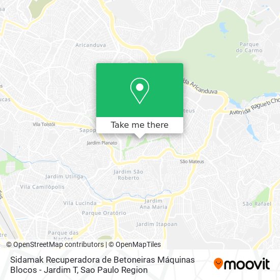Sidamak Recuperadora de Betoneiras Máquinas Blocos - Jardim T map