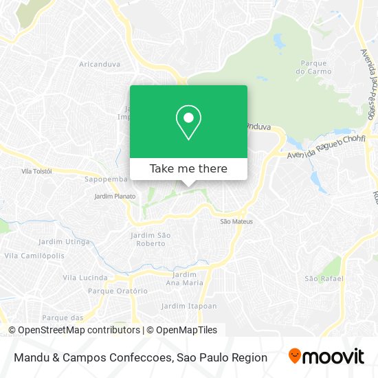 Mapa Mandu & Campos Confeccoes