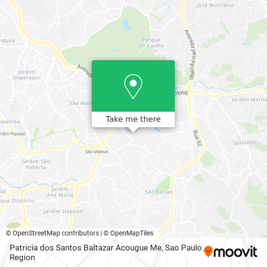 Patricia dos Santos Baltazar Acougue Me map