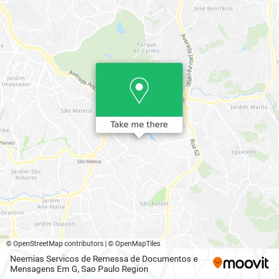 Mapa Neemias Servicos de Remessa de Documentos e Mensagens Em G