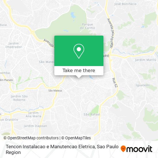 Tencon Instalacao e Manutencao Eletrica map
