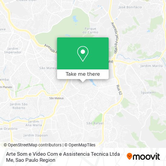 Arte Som e Video Com e Assistencia Tecnica Ltda Me map