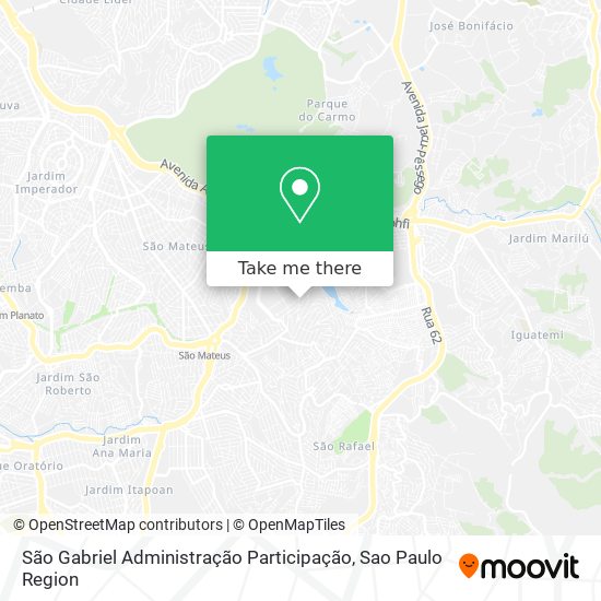 São Gabriel Administração Participação map