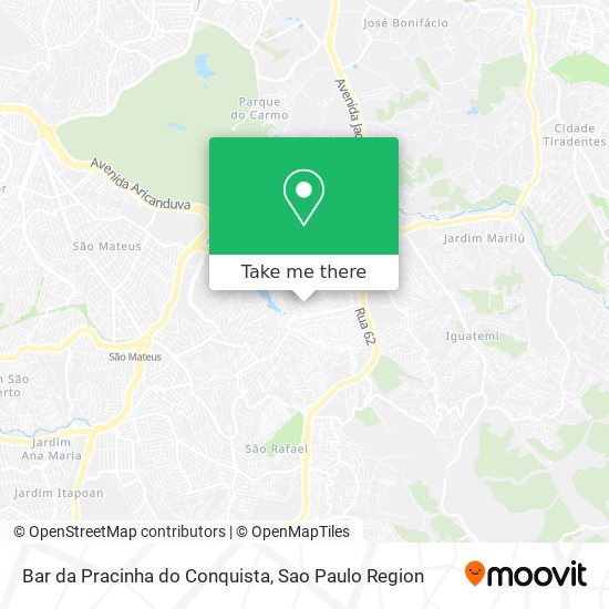 Mapa Bar da Pracinha do Conquista