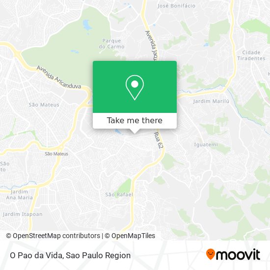 O Pao da Vida map