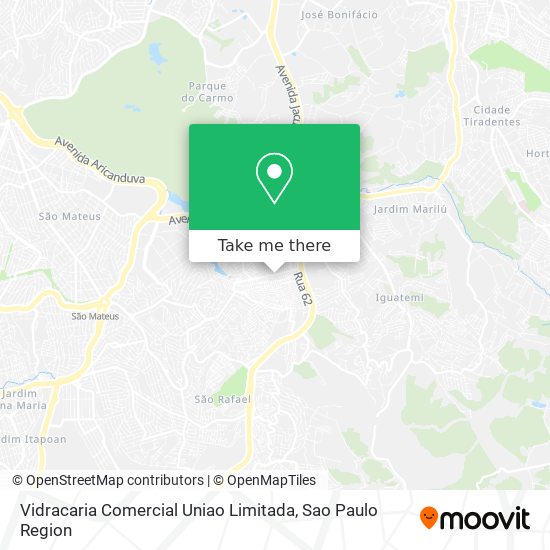 Mapa Vidracaria Comercial Uniao Limitada