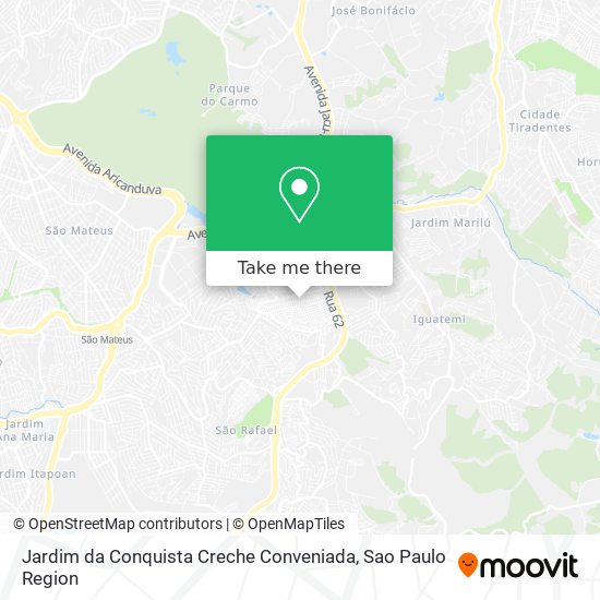 Jardim da Conquista Creche Conveniada map