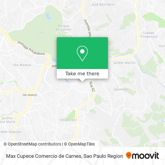 Max Cupece Comercio de Carnes map