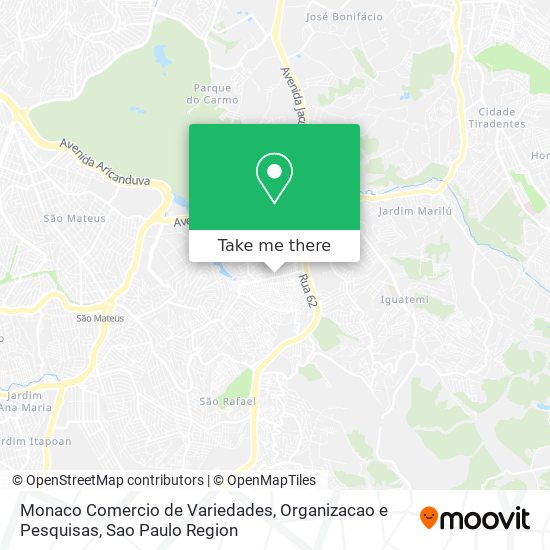 Monaco Comercio de Variedades, Organizacao e Pesquisas map