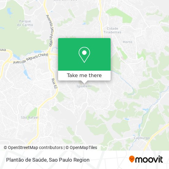 Plantão de Saúde map