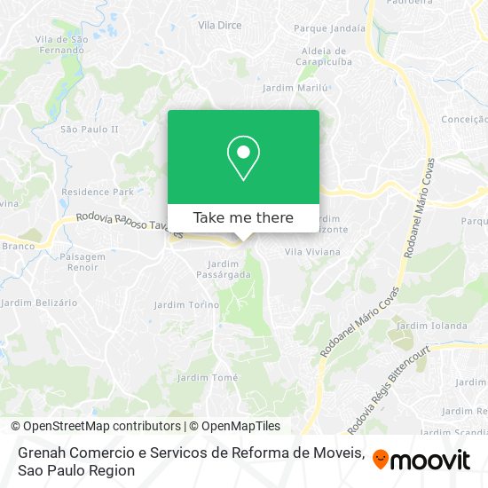 Mapa Grenah Comercio e Servicos de Reforma de Moveis