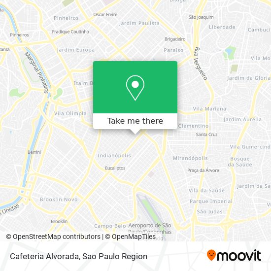 Cafeteria Alvorada map