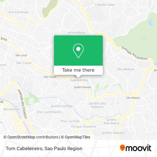 Mapa Tom Cabeleireiro