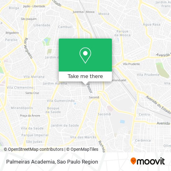 Mapa Palmeiras Academia