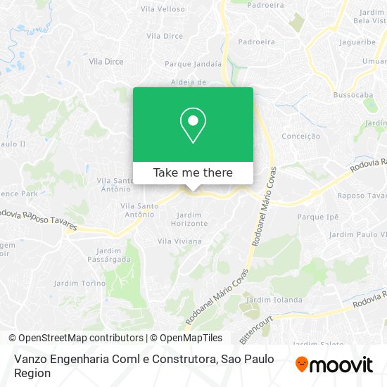 Vanzo Engenharia Coml e Construtora map