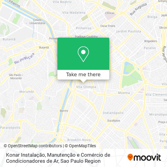 Konar Instalação, Manutenção e Comércio de Condicionadores de Ar map