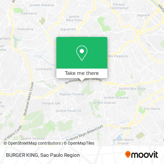 BURGER KING map