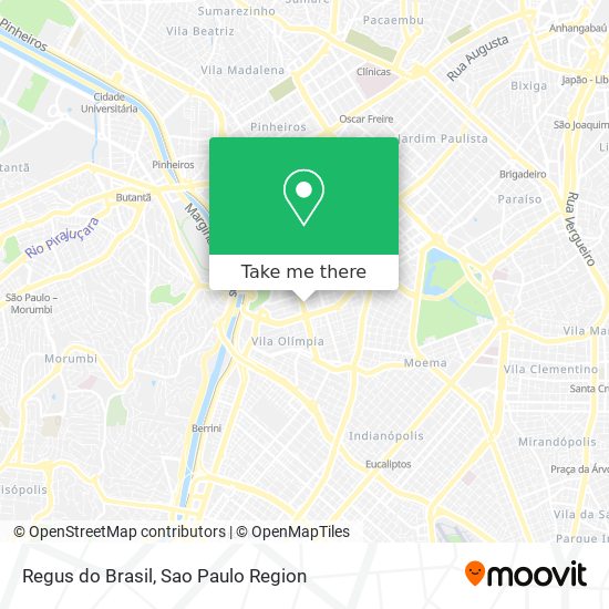 Regus do Brasil map