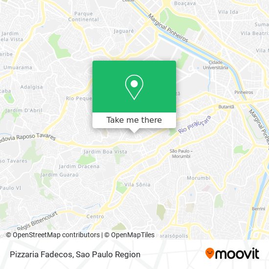 Pizzaria Fadecos map