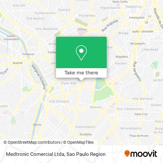 Medtronic Comercial Ltda map