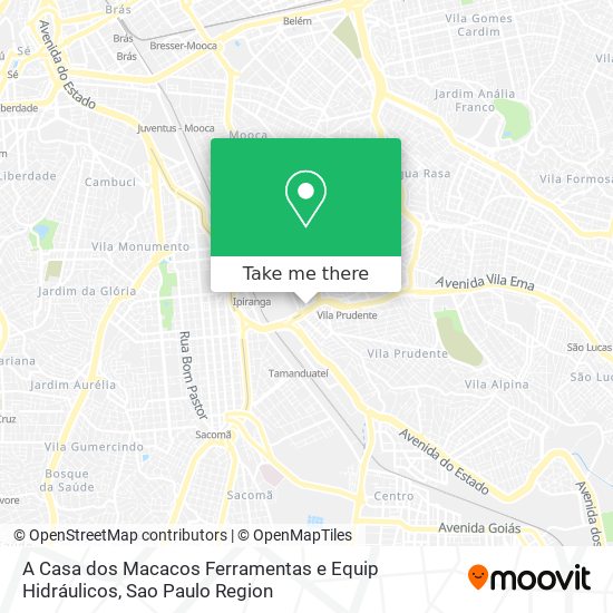 A Casa dos Macacos Ferramentas e Equip Hidráulicos map