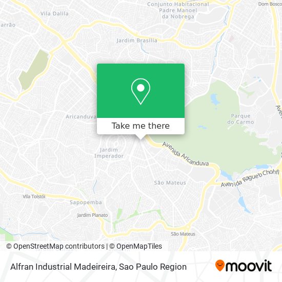 Alfran Industrial Madeireira map
